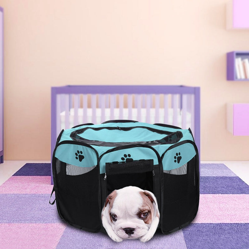 Foldable Dog Tent, Claw Print Portable Foldable Pet Cat Dog Tent House