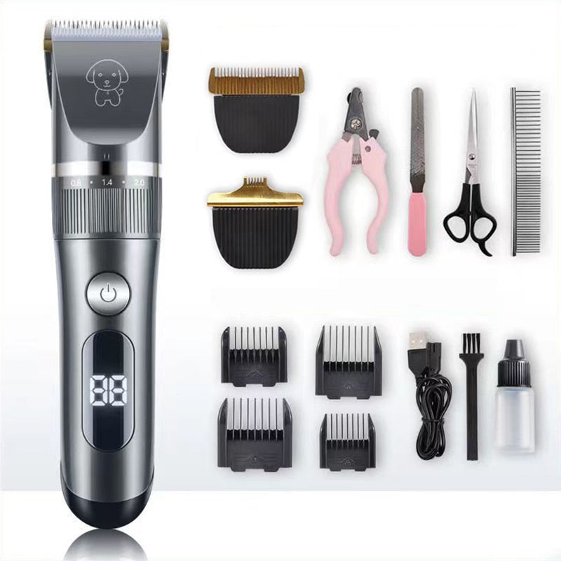 Dog Hair Clippers, New Dog Hair Clippers Electric Dog Cat Clipper Shaver Grooming Kit