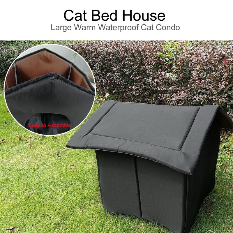 Foldable Cat House, Foldable Cat House Outdoor Waterproof Pet House